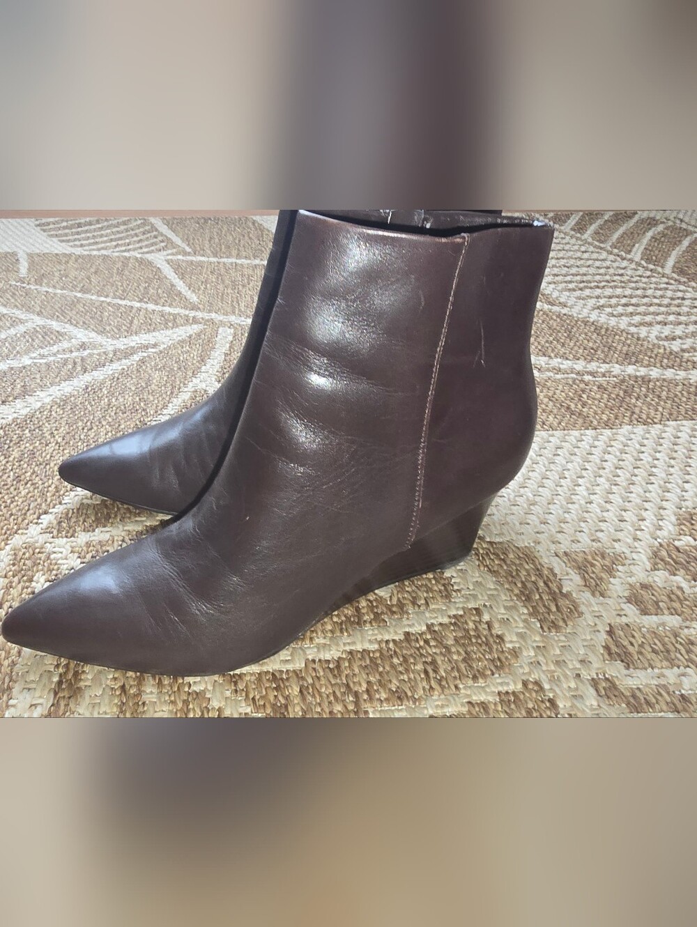 Nine West Edge Hill Pointed Brown Boots Size 9M